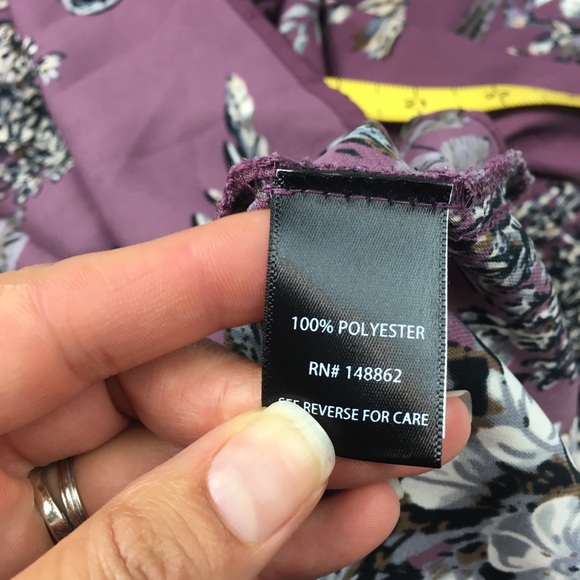 Torrid Purple Floral Kimono Style Blouse 2X - Picture 7 of 8